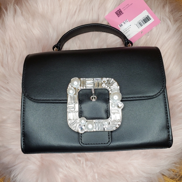 NWT Kate spade Lovitt Buckle Small Top-handle Bag black handbag - Picture 3 of 9